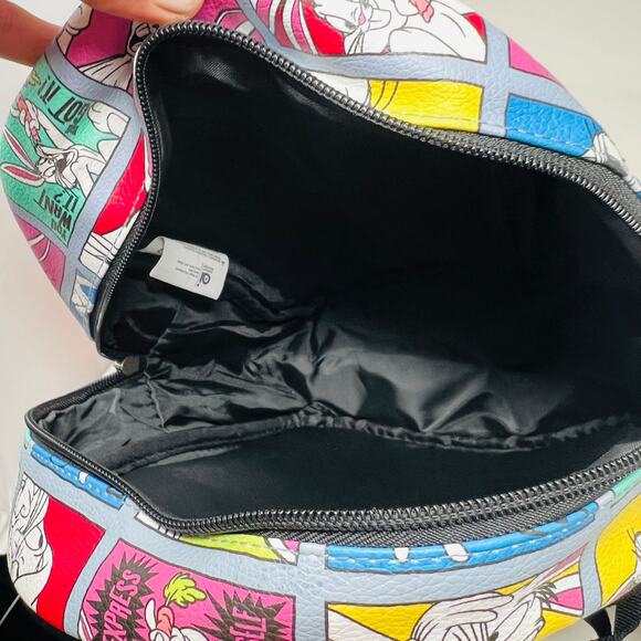 NEW! Bioworld WB Bugs Bunny Comic Strip Print Mini Backpack Wallet - Picture 7 of 8